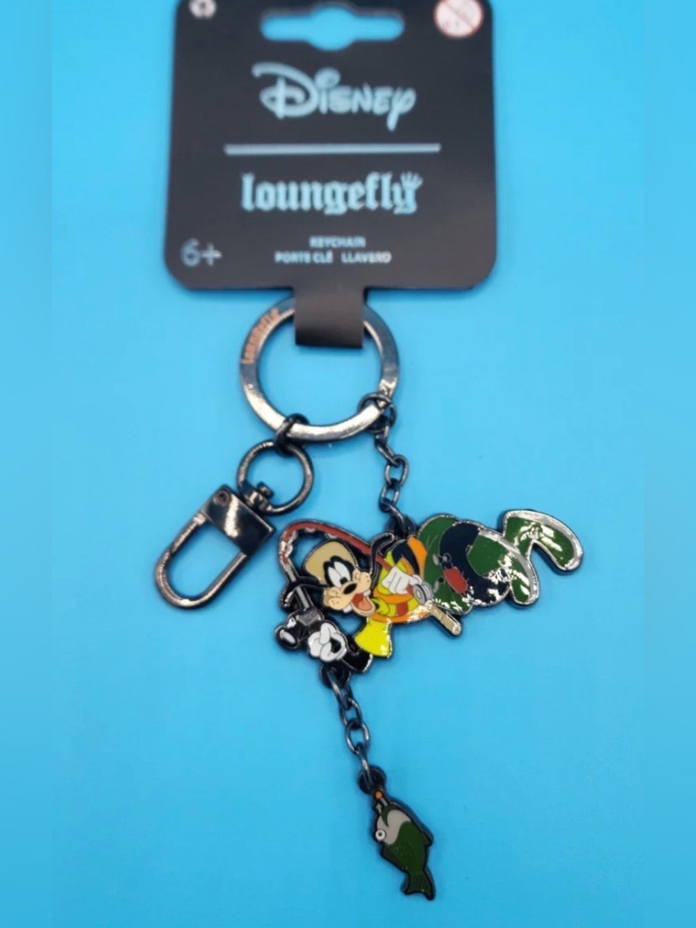 NWT Loungefly Disney The Goofy Movie Fishing dangle keychain